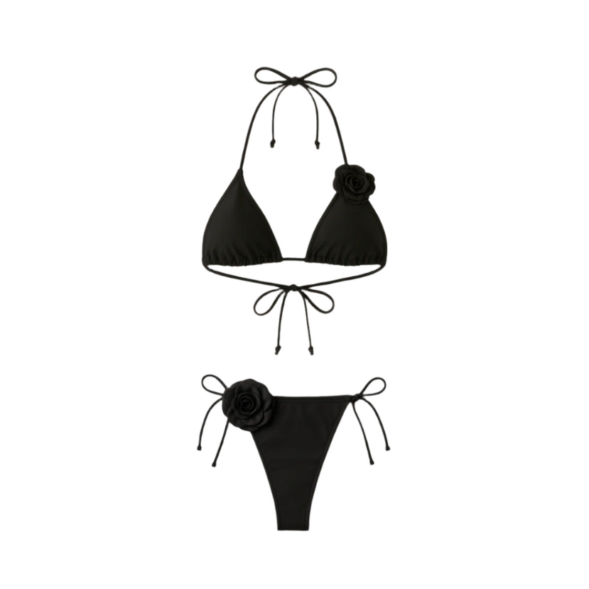JASMINE Triangle Bikini Black