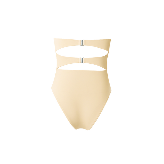 ALICE Strapless Swimsuit Off White