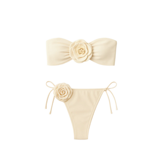 ANNABELLE Strapless Bikini Off White