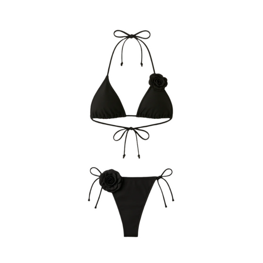 JASMINE Triangle Bikini Black