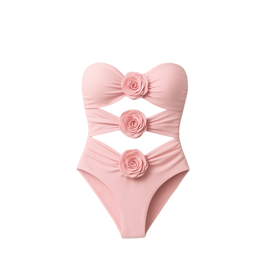 ALICE Strapless Swimsuit Pink