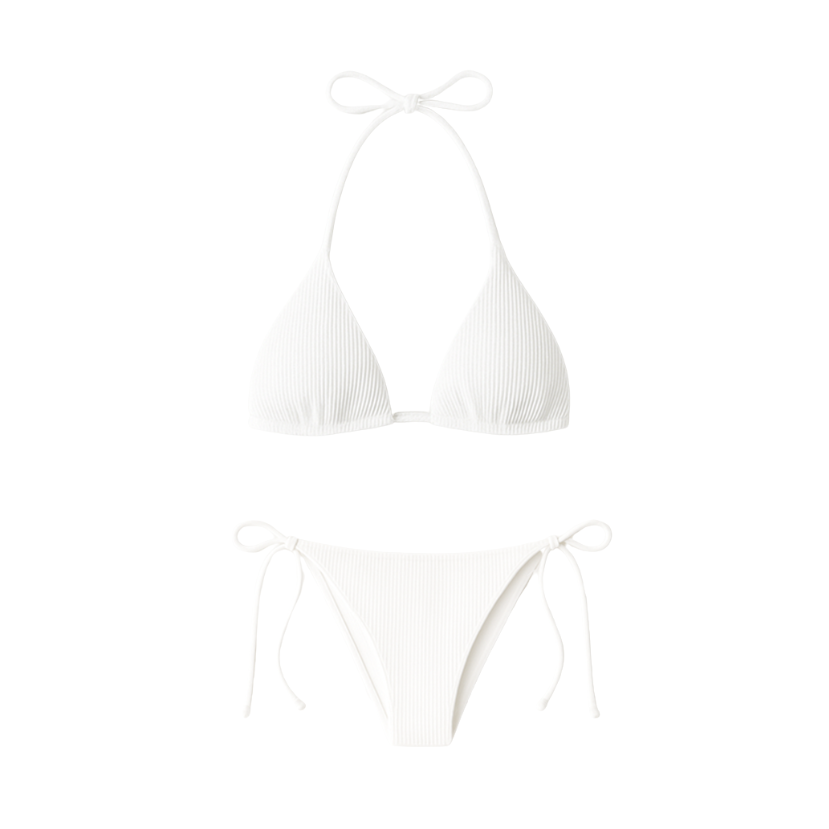 ELLE Perfect Simple Bikini Crisp White