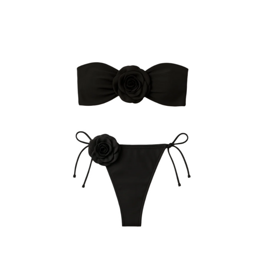 ANNABELLE Strapless Bikini Black
